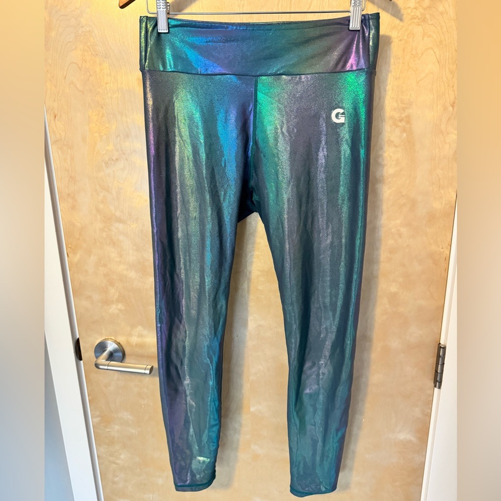 GRRRL Iridescent Blue Green Leggings